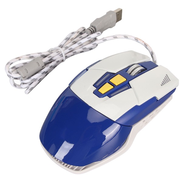 Trådlös Spelmus i Sportbilsform USB Optisk Datormus LED-Ljus 4 Justerbara DPI Upp till 3200 Datormus Blå