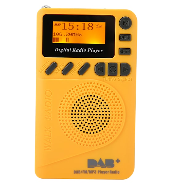DAB‑P9 Bärbar Fickradio LCD-Skärm Högtalare MP3-spelare Digital DAB/DAB+/FM-radio