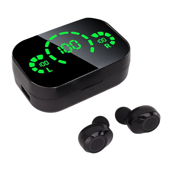 Bluetooth Ørepropper Touch Control HiFi Lyd Digital Strømdisplay Trådløse Øretelefoner til Laptop Tablet