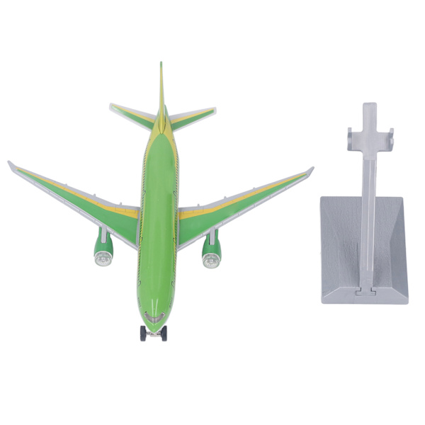 Legering Drag tillbaka Flygplan Leksak Barn Simulerad Diecast Ljud Ljus Flygplan Modell Leksak Hem Dekoration Grön