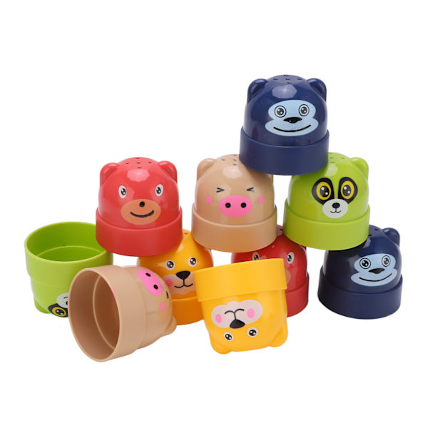 Barn Staplingskoppar Leksaksset Brottsresistent Skrivbord Stapling Torn Leksaker för 3+