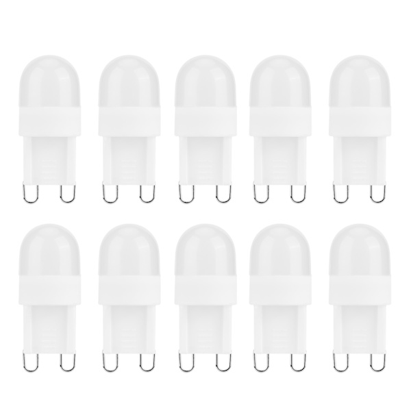10 st 1,5 W G9-sockel LED-lampor små BiPin-sockellampa för inomhusbelysning 230 V