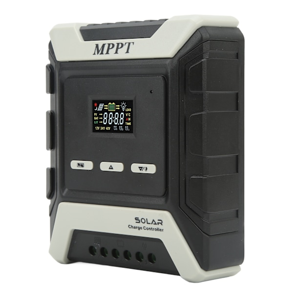 MPPT Solcellsregulator Laddningsregulator Solpanelregulator LCD Färgskärm 10A 12V‑80V