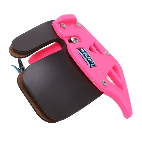 Bueskydning Finger Tab Skydetabs Dobbelt Lag Læder Tabs Beskyttelsesudstyr til Recurve Bue Rose