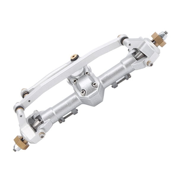 RC Metall Komplett Foraksel Akselmontering for Axial SCX24 90081 1/24 RC Bil Oppgraderingsdeler Sølv