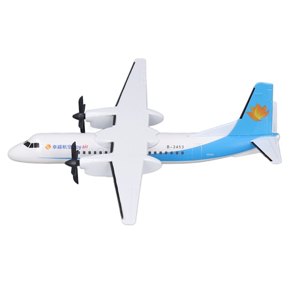 Flygplansmodell i legering av metall, leksaksflygplan i gjutgods, present, skrivbordsdekoration med bas 18 cm