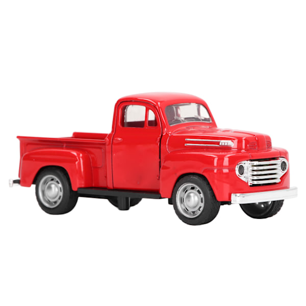 1:32 Pull Back Pickup Truck för barn pojkar Simulerad Säker Legering Leksaks Pickup Truck Modellbilar för gård Röd