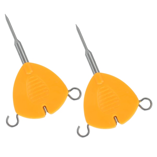 2st Bärbar Fiskebete Nål Krok Knot Avdragare Fiske Age Riggar Verktyg Orange