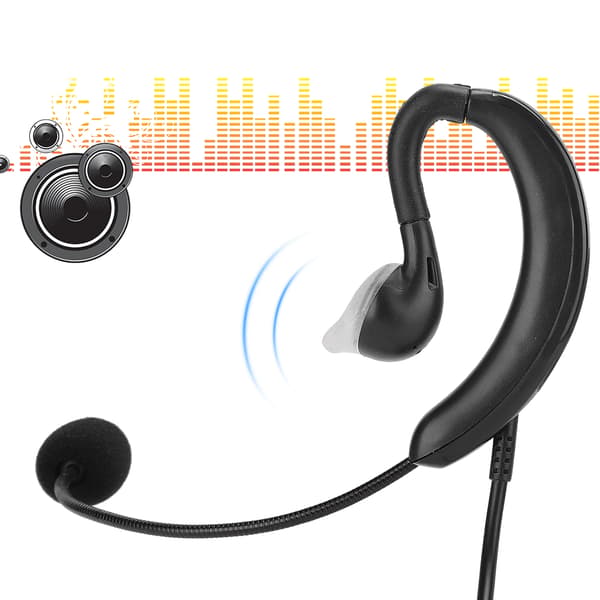 Ørekrok Headset USB Hodetelefon Datamaskin Bærbar PC Tilbehør for Skype / QQ / MSN