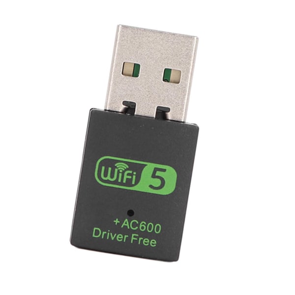 Trådlös nätverkskortadapter Professional 600Mbps 2.4G 5G Dual Band USB WiFi Bluetooth 5.0 Adapter för stationär bärbar dator