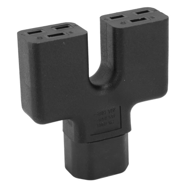 IEC320 C14 till Dual C19 Power Kopparledare PVC Shell Y Typ Splitter Power 125V-250V