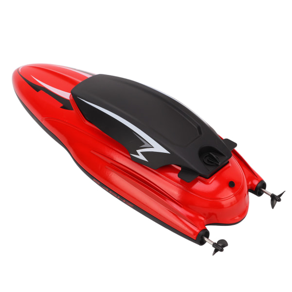 Fjernbetjening båd RC skib vandtæt højhastigheds speedbåd model legetøj til over 8 år gammelt rødt 2 stk batteri