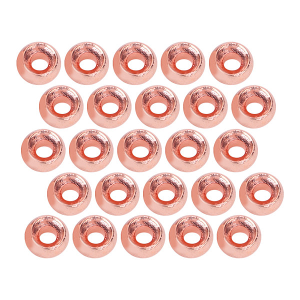 25 st slitsade Tungsten flugbindningspärlor Jigkrokar Fiskeredskapstillbehör (3,8 mm)