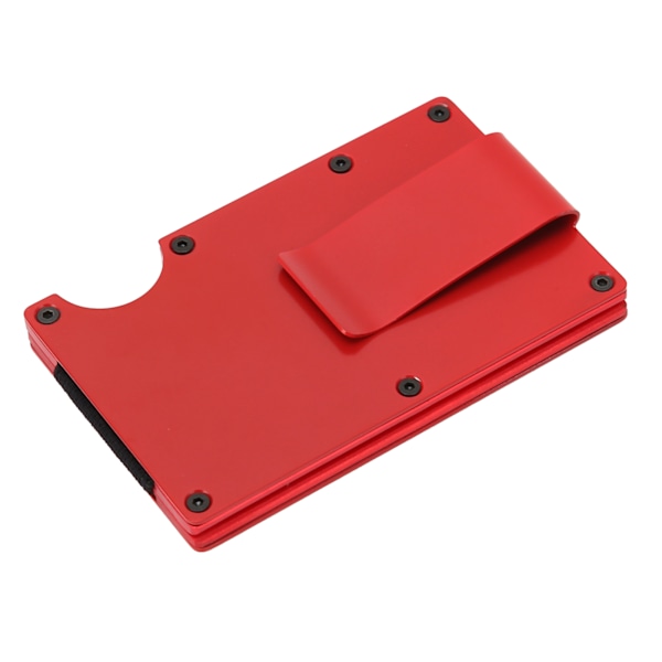 Visitkort Etui Bærbar Visitkortholder Mode Rustfrit Stål Kort Box Tegnebog GaveRød X-11#A