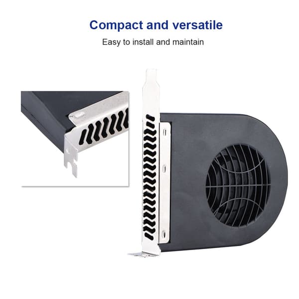 Mini System PCI Slot Blæser CPU Kabinet DC Køleventilator Nye Køleventilatorer PCI Til Computer