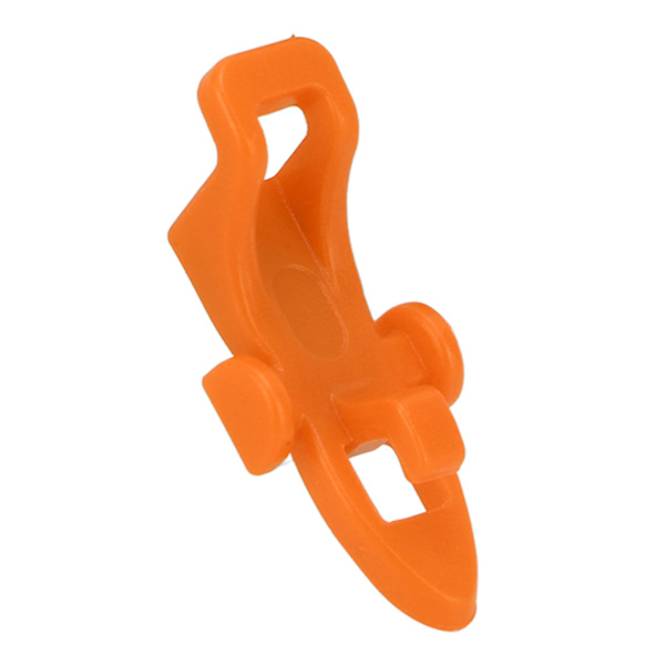 Fiskespöhållare för krokar, beteshållare med 3 storlekar elastiska gummiringar för utomhusfiske, orange