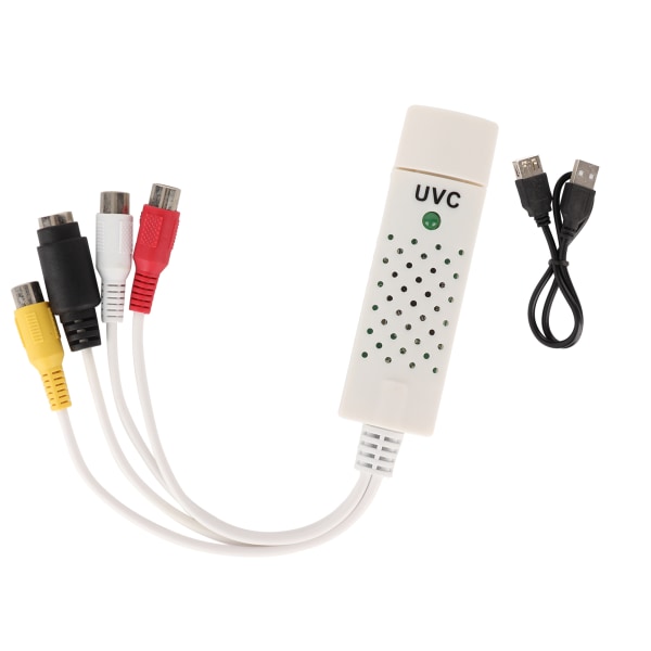 USB Video Capture Card DriveFree Monitoring Datortillbehör med 1 kanal för WIN8/WIN10