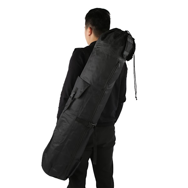 Fiskeutstyr Stang Oppbevaringspose Organizer Sylindrisk Pakke Stang Snelleholder Vanntett Svart