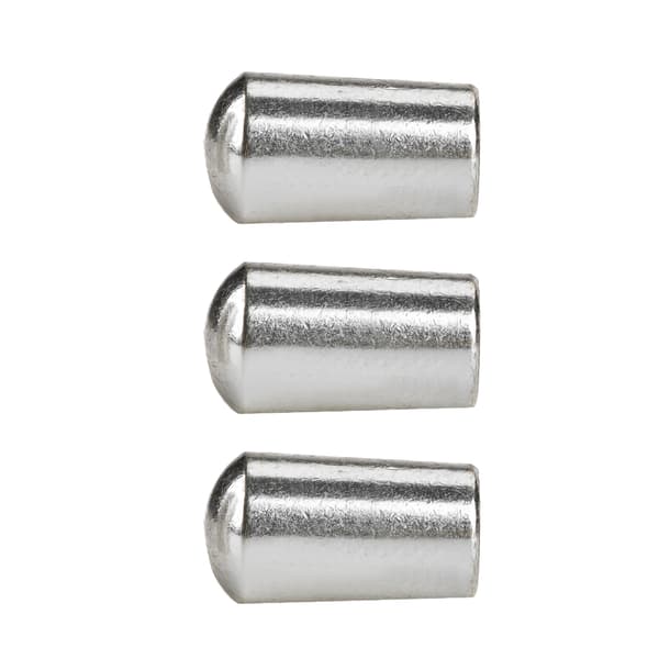 3 st hållbara koppar 3-vägs vippströmbrytare knoppspetslock för LP EPI elgitarr (silver, 3,5 mm)