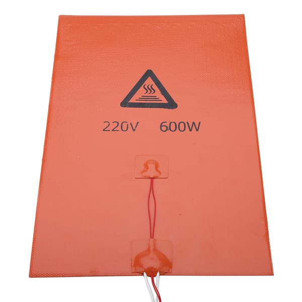 3D-printertilbehør Silikone Varm Opvarmet Seng Varmeplade (220V 600W 200*300mm)