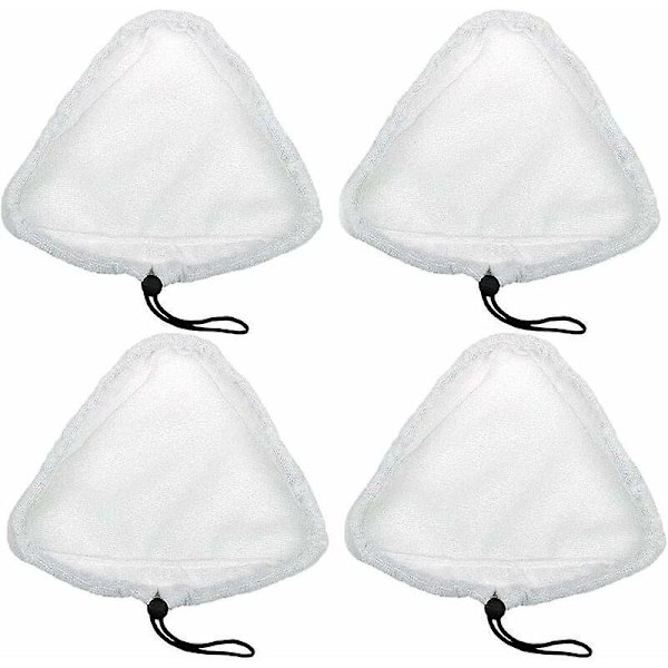 Universal Microfiber Cleaning Pads - Set of 4, White