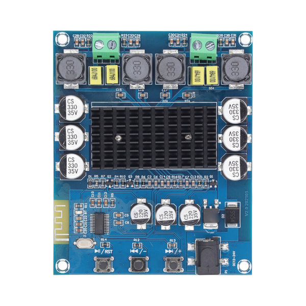 120W Dual Channel Power Amplifier Board Bluetooth digitalt lydforstærkermodul til bilhøjttalere
