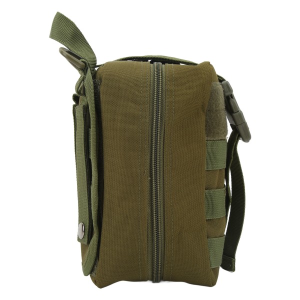 Nylonbelte Molle midjeveske Multipurpose Outdoor Emergency Survival Molle-veske for fotturer fjellklatring OD Grønn