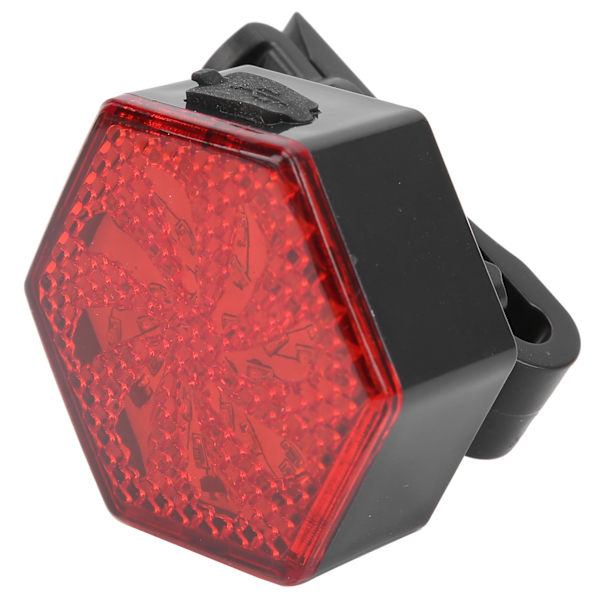 Sykkel Baklykt USB Oppladbar Hexagon Safe Advarsel Blinkende Baklys Sykkellys