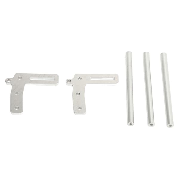 RC Front Bumper Aluminiumlegering Modellbil Front Bumper Erstatning for 1/10 RC Bil Sølv