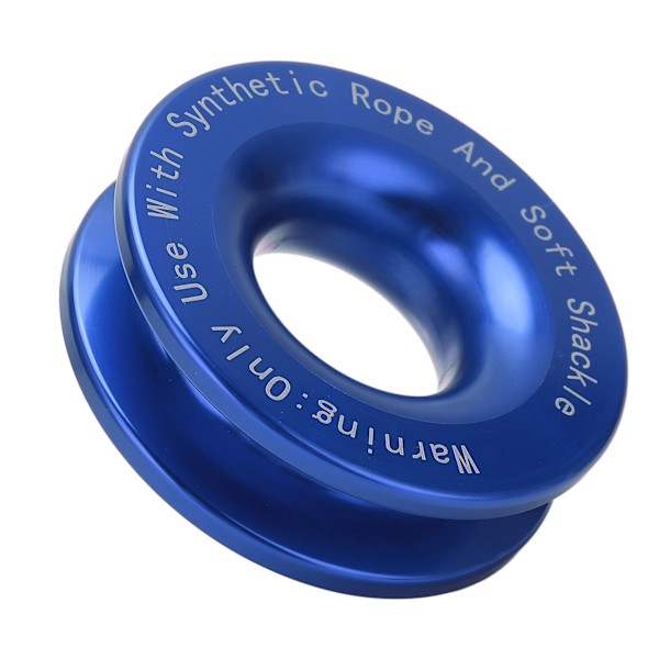 Vinsch Snatch Recovery Ring 41000lbs Brottstyrka för 7/16in 1/2in Mjukt Shackle med 3/16in 1/4in 3/8in Rep Blå