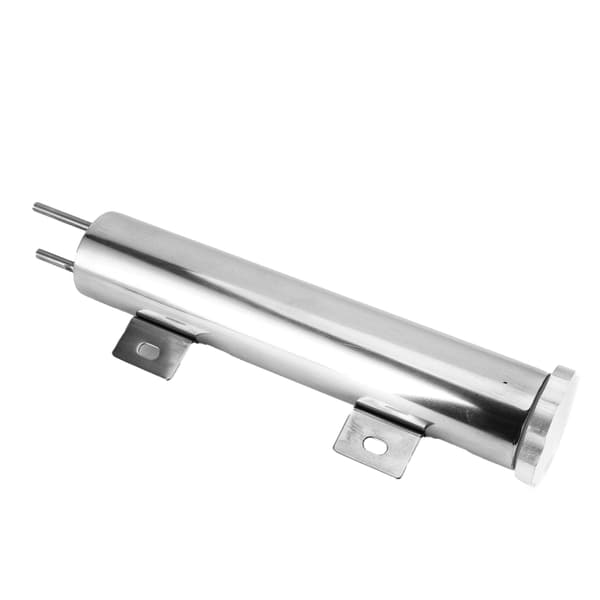 2x10 tommer Rustfrit Stål Radiator Overløbstank Opsamlingsflaske Med Monteringstilbehør Universal