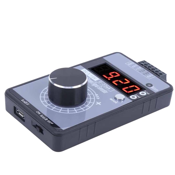 Nuværende spændingssignalgenerator DC 0‑10V 0/0‑22mA Interface Analog Simulator 4-cifret display til PLC-panel debugging