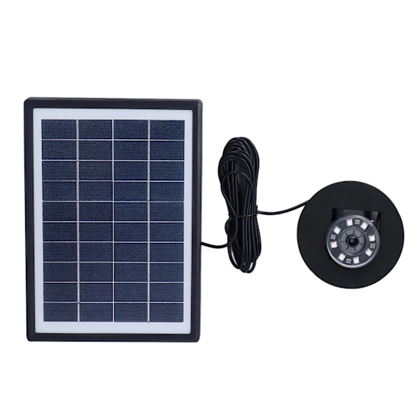 Solcellsfontänpump 10V 7W Split Typ Flera Strömningslägen Anti-täppning Solcellsfontänpump med LED för Simbassänger