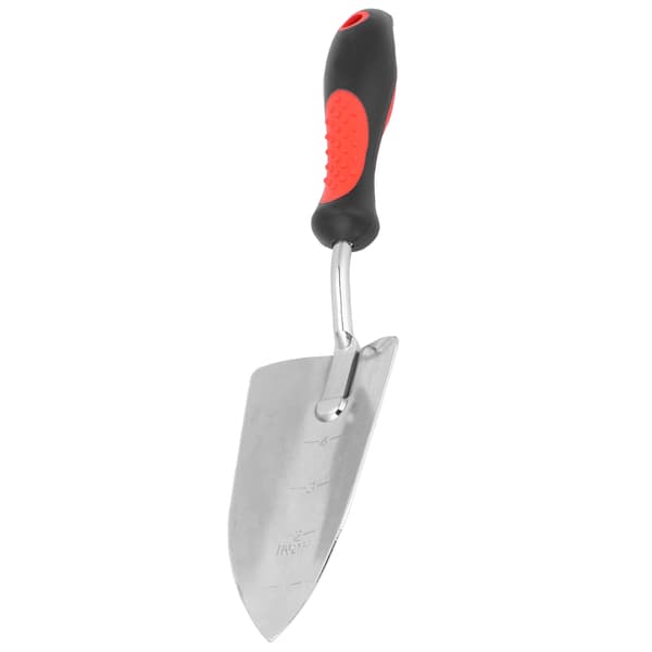 Trädgårdsspade för grävning och plantering, förkromad, trädgårdstillbehör 340 mm