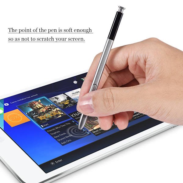 Til Samsung Galaxy Note 5 Elektromagnetisk Stylet Touch Pen Universal Erstatningsgrå