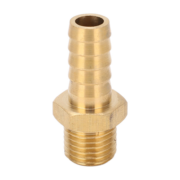 Messing Barb Forbinder Lige Slange Samler Fitting til Luft Brændstof Rør Gas Slange 7/16in M14x1.5
