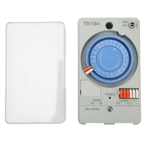 Mekanisk timerbryter Anti-interferens Programmerbar tidtaker for gatelys 220‑240V