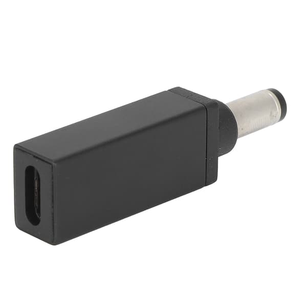 TypeC til DC-adapter hunn til hannplugg 5,5x2,1 mm rett PD-kontakt ladeenhet