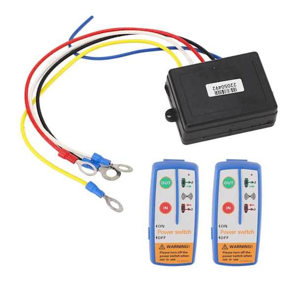 Sähköinen vinssi langaton kaukosäädinjärjestelmäkytkin 120W 12‑24V Vaihto kuorma-autolle ATV SUV:lle