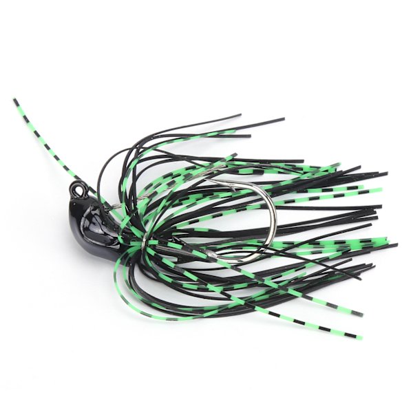 Willow Leaf Spinnerbait Anti-hengende bunnfiske lokke Spinner agn for fersk havabbor Svart