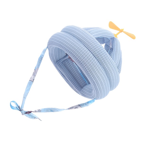 Baby Skyddshatt - Förhindrar Fall, Mjukt Justerbar, Huvudskydd för Småbarn, Krypande, Gående, Bambu Dragonfly Blå