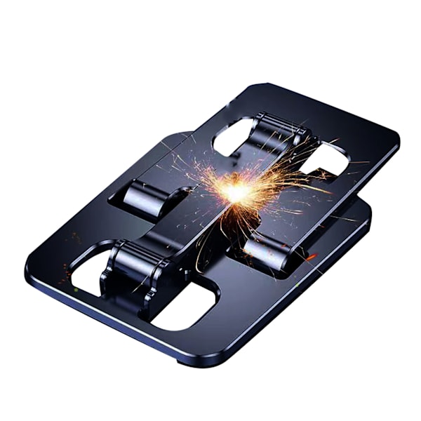 Mobiltelefon Holder Justerbar Vinkel Foldning Mobiltelefon Stand Desktop Tablet Stand til Home Travel Office Sort