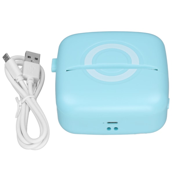 Mini Tulostin 200DPI Resoluutio Lämpötulostus Ergonominen Kevyt Kannettava Tulostin Sininen