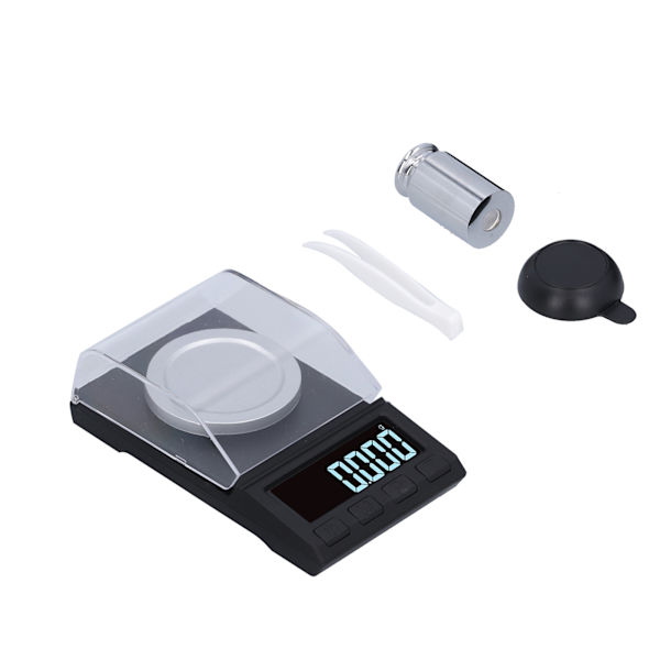 100g/0,001g Liten smyckesvåg USB Bärbar högprecisionselektronisk våg för hemmet