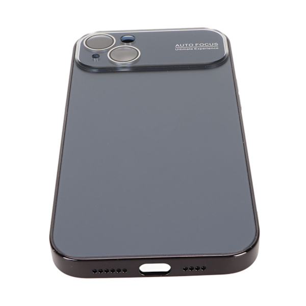 Elektropläterat phone case Stort fönsterobjektiv Kameraskydd Stötsäkert case Anti Scratch Svart för IPhone 14 Plus