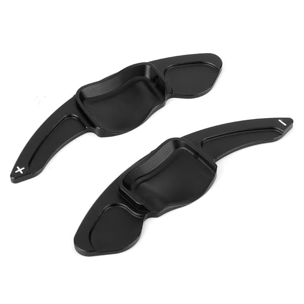 Svart Aluminiumlegering Ratt Paddle Shift Forlengelse Passer Magotan 1 Par