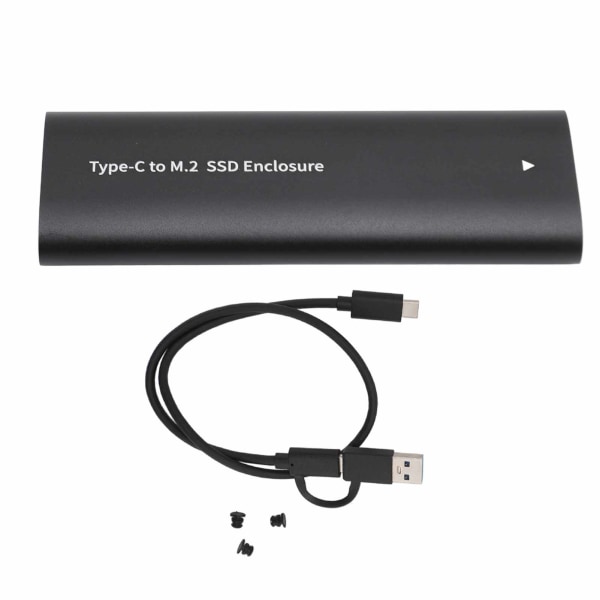 M.2 SATA-harddiskkabinett 5 Gbps høyhastighetsverktøy Gratis USB C SATA SSD eksternt kabinett for Windows for OS X for Linux