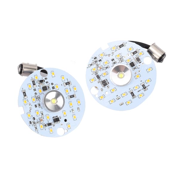 2 stk. ABS LED Motorsykkel Dagslys Blinklys Gul
