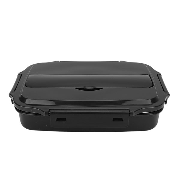 Bentolåda 4 fack 304 Rostfritt stål Livsmedelskvalitet Termisk isolering Läckagesäker Termisk lunchlåda för hemmakontor Resa Svart