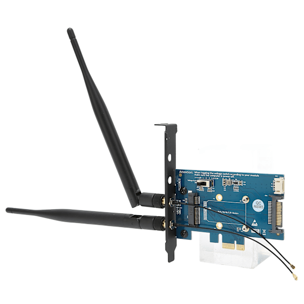 Mini PCIE Adapter Multi Systemkompatibilitet 4Pin Strömgränssnitt Liten Volym PCIE Adapter